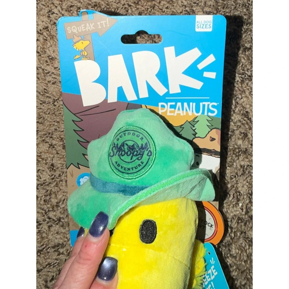 Bark-Peanuts Woodstock Scout Plush Dog Toy (NWT)